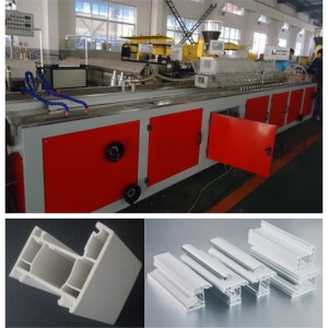 PVC window frame door frame profile extrusion machine