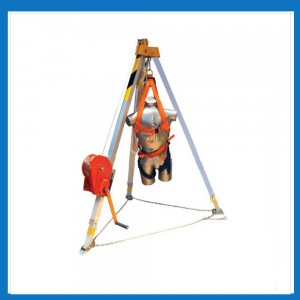 Fire Fight Rescue Vessel Cabin Aluminum Lifting Tripod Frame Rescue Tripod