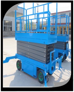 hydraulic electric manual mobile scissor lift and platform