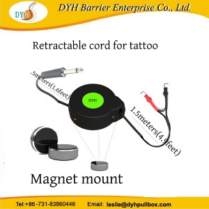 Tattoo Embroider Extension Cord Retractable Cable Reel