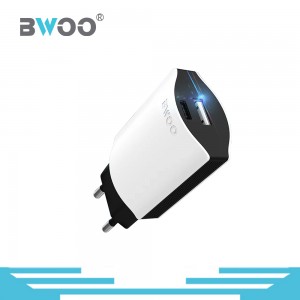 BWOO New Launched USB Wall Charger Adapter with Safe and Fashinable Package, in US/EU Standard, Output 5V 2.4A/9V QC 2.0