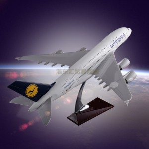 Emulational Model Plane OEM Airbus 380 Lufthansa Airlines Resin Engine Blade Hollow Design for Souvenir
