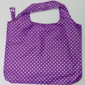 purple color white dot 190T folding shopping bags vest bags T-shirt bags waistcoat pocket purple color white dot 190T folding shopping bags vest bags T-shirt bags waistcoat pocket