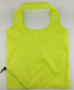 light yellow color 210D Polyester gift folding shopping bags vest bags T-shirt bags waistcoat pocket