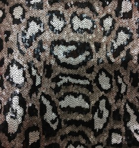 2018 new leopard bead embroidered cloth