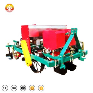Tractor mounted 2-row Peanut seeder with fertilizer , ridger , mulch applicator and sprayer