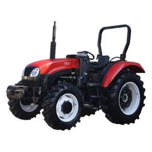 120hp 4wd wheel tractor with front backhoe/iron wheel tractor