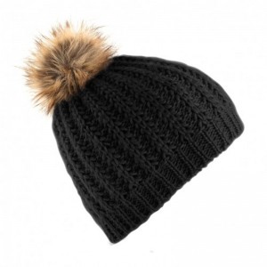 Wholesale Custom Women Winter Knitted Hats with pom pom