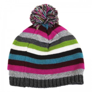 Puoular Product Custom Women Winter Knitted Hats with pom pom