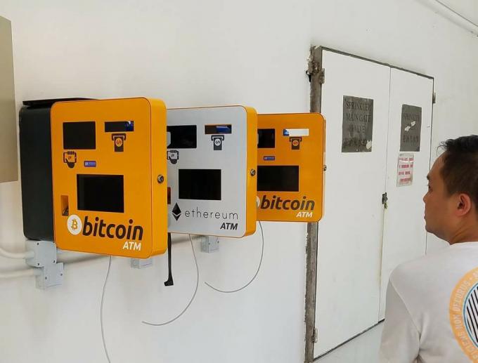 Wall Mounted One Way Bitcoin Atm Machine With Fingerprint Scanner