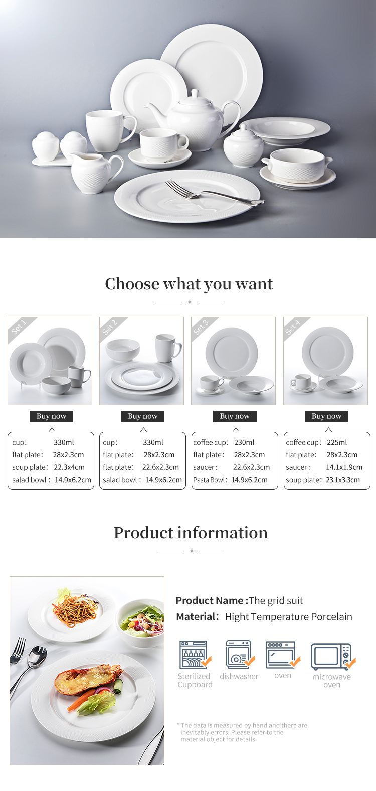 Manufacturer Wholesale Good Price Restaurant Dinnerware Set, Factory Hotel Luxury Porcelain Ceramic White Dinner Tableware Set/