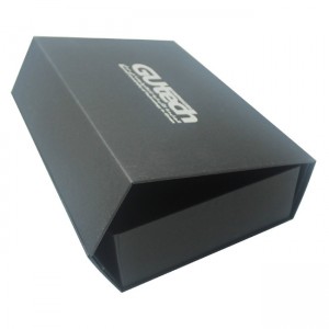 Folding Cardboard Display Gift Box Template Spring Canada Full Matte Black Folding Box With Magnetic Closure