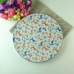 Christmas dinner plates Wholesale ceramic plates Christmas for sale