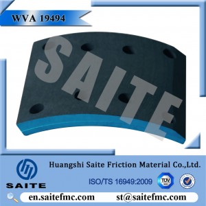 WVA 19486 19494 MP31 replacement brake linings for truck Mercedes-Benz WVA 19486 19494 MP31 replacement brake linings for truck Mercedes-Benz