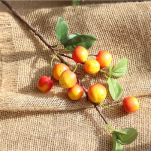 mini berry stamen plastic decorative artificial apple branch