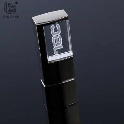Customized LOGO Glass crystal USB