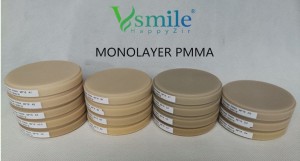 98mm PMMA Blank for Dental Temporary Crown Thickness 10/12/14/16/18/20/22/25mm