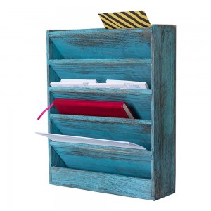 Wood Document Filing Organizer for Home or Office for sale