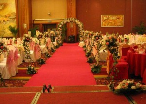 non-woven fabric polyester needle high quality wedding red carpet