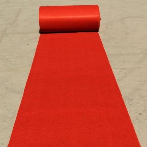 SGS polyester Prevent slippery for exhibition or wedding stairs of red carpet