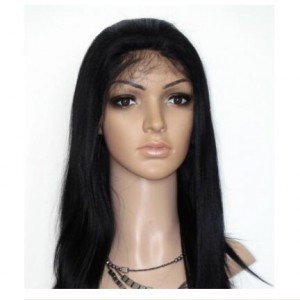 Middle Long Body Wave Wigs Neat Bangs Density Human Hair Lace