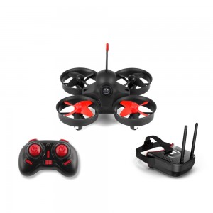 Mini Drone with Camera, FPV RC Aircraft with VR-009 Video Headset 5.8G 40CH HD 3inch 16:9 Display FPV VR Goggles Equipped