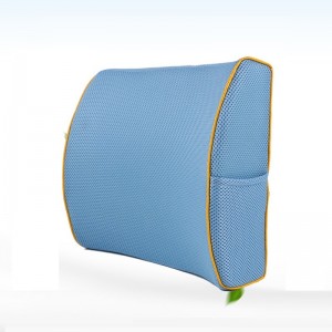 new mesh memory foam orthopedic waist lower back rest lumbar support pillow cushion for sofa office chair