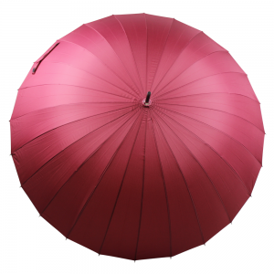27 inch 24 rib long hook handle custom print umbrella