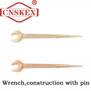 Non Sparking Tools Wrench Construction With Pin