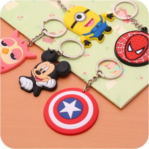 Environmentally friendly PVC Key chains, animation Japanese key chains, cartoon logo key chains customization
