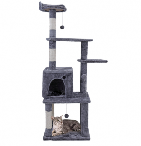Cat Climbing 145 cm Wood Jumping Toy Tree For Kitten and Large Cat