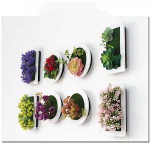 Simulation Succulents Photo Frame Hanging Wall Hanging Wall Decoration Living Room Room TV Wall Decorations 3d Green Plant