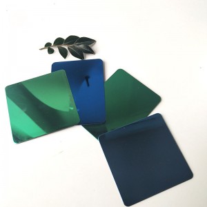 201 304 316 High Class Mirror Blue Color Coating Stainless Steel sheet