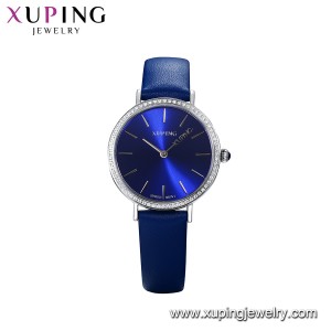 Watch-6 Xuping fashion women accessories genuine leather wristwatch electronic movement quartz watch