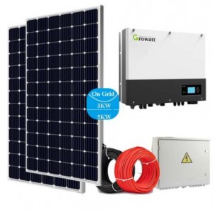 Best Selling PV Complete 5KW 5000W On Grid Mounting home power solar system