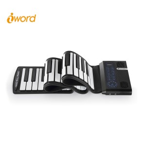 iword S3061 61 Keys Roll up Piano Built-in Dual Speaker