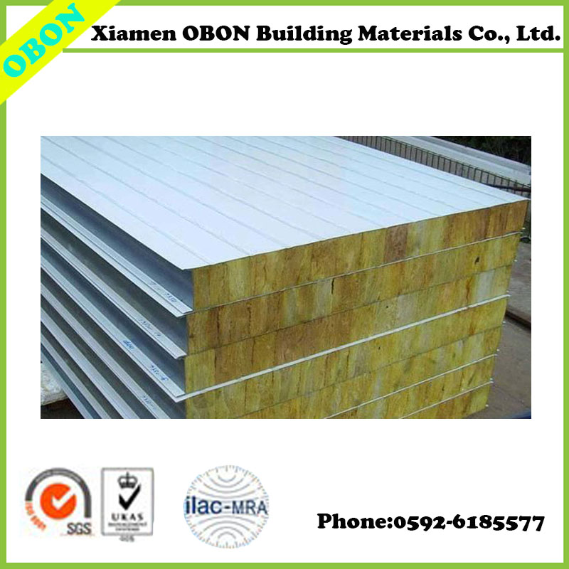 OBON polyurethane foam pu sandwich panel for wall and roof