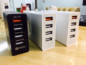 (Qualcomm Certified) Quick Charge 3.0 54W 4-Port USB Desktop USB Charger (Qualcomm Certified) Quick Charge 3.0 54W 4-Port USB Desktop USB Charger