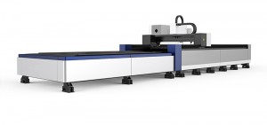 Fiber laser cutting machine with dual beds
