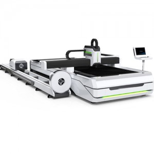 Fiber laser cutting machine with rotary