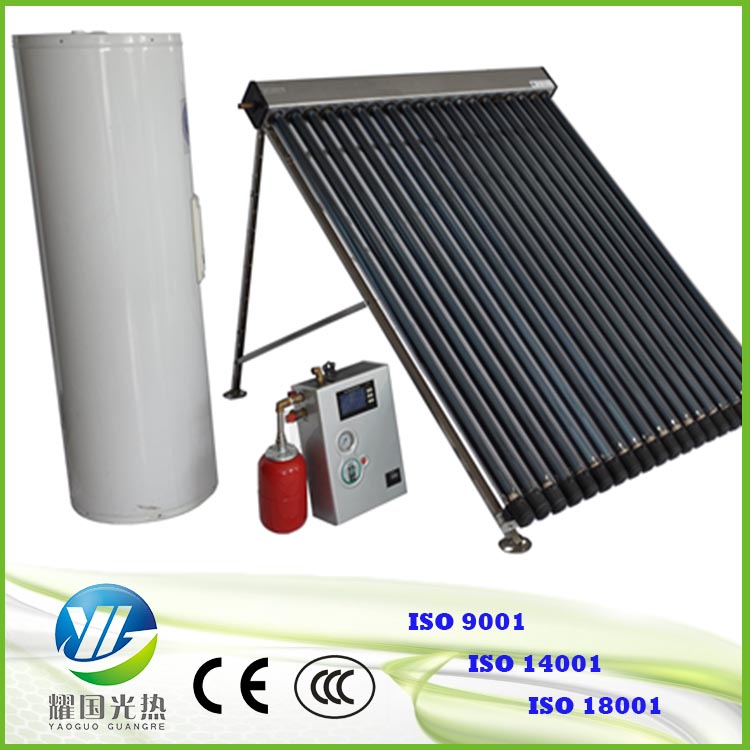 Hot sale 25 tubes flate solar collector with water tank and work station