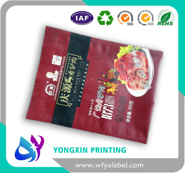 custom made and high quality printing donkey meat labels