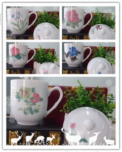 Five Color Painting Porcelain in the Glaze mug ceramic mug