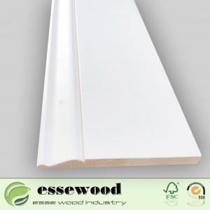 White Primed Flooring Accessories Wood Skirting Board for Home Flooring Decoration White Primed Flooring Accessories Wood Skirting Board for Home Flooring Decoration