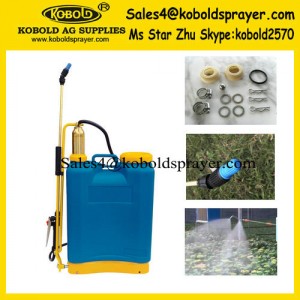 16L Plastic Knapsack Sprayer, Brass Pump Manual Sprayer