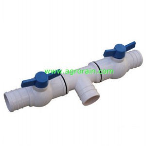PVC 2-Outlet Offtake Valve for Agriculture Spraying Hose Dia 50
