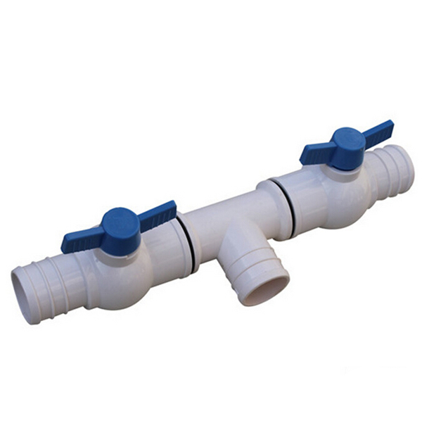 PVC 2-Outlet Offtake Valve for Agriculture Spraying Hose Dia 50