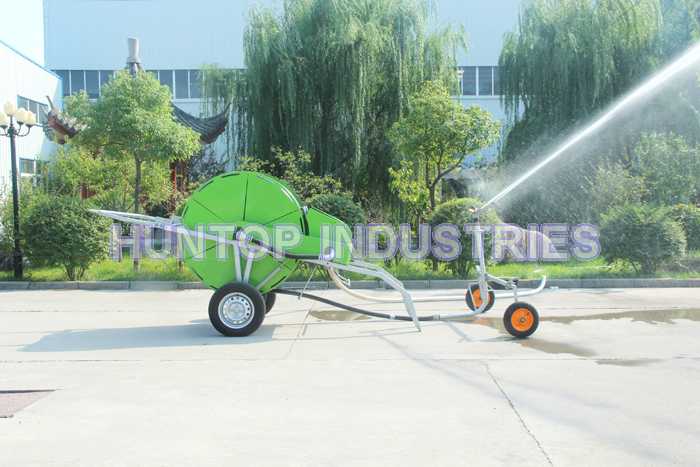 Hose Reel Irrigation Machinery with Rain Gun Sprinkler (HT7032)