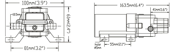 Seaflo 12V 1.2gpm 40psi DC Marine Pump