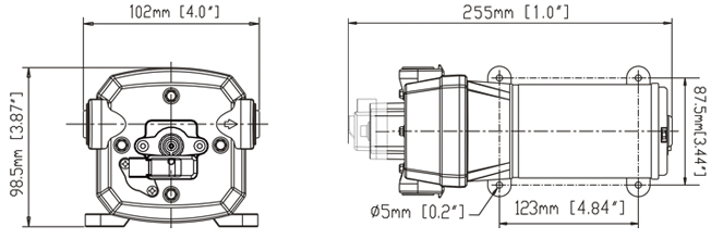 Seaflo Diaphragm Pump 12V 17lpm/4.5gpm 40psi